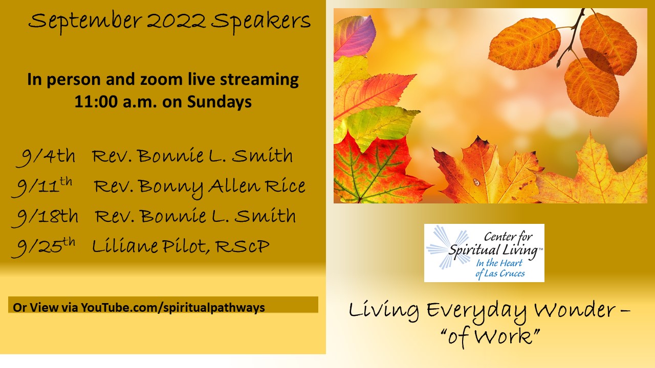 September 2022 Speakers