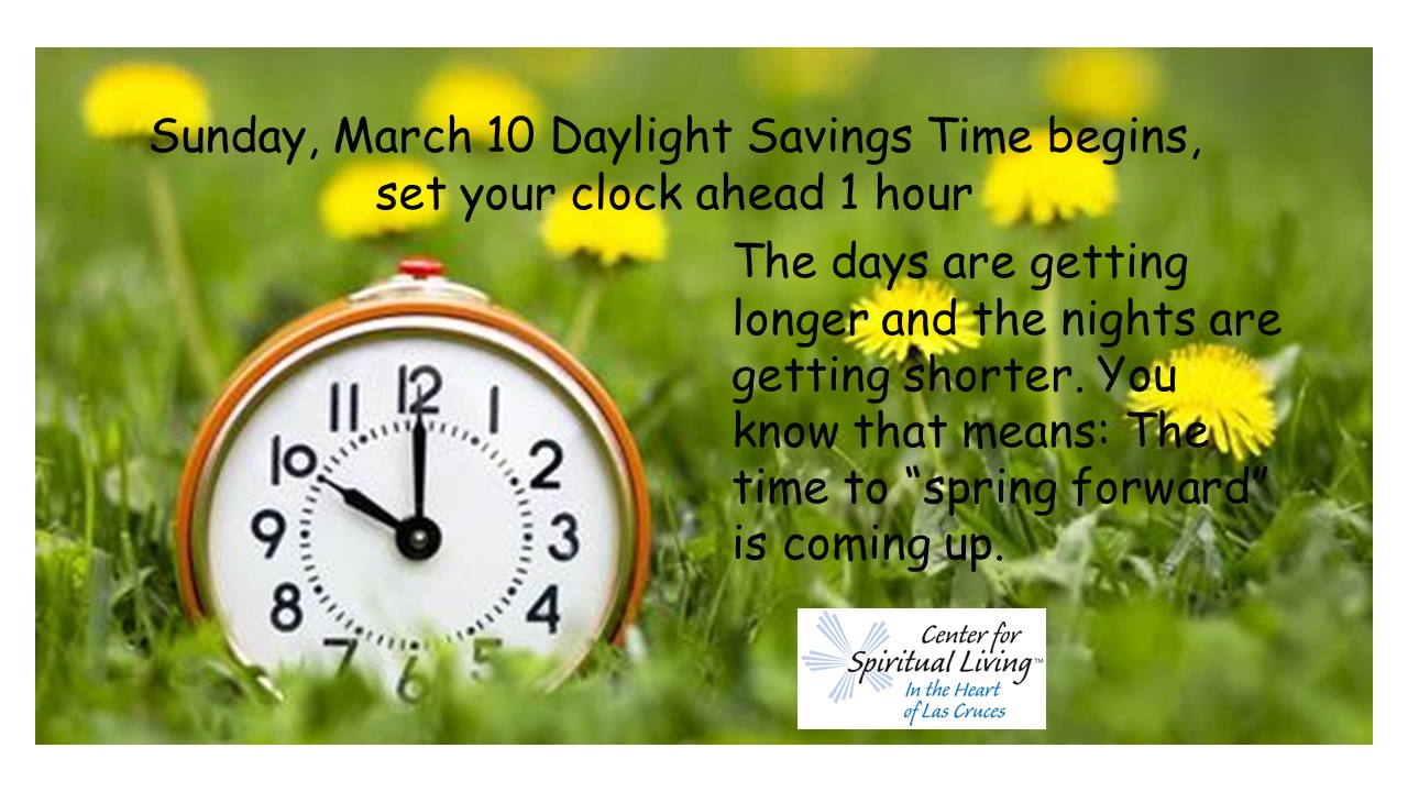 Daylight Savings time change your clock ahead 1 hour 2024