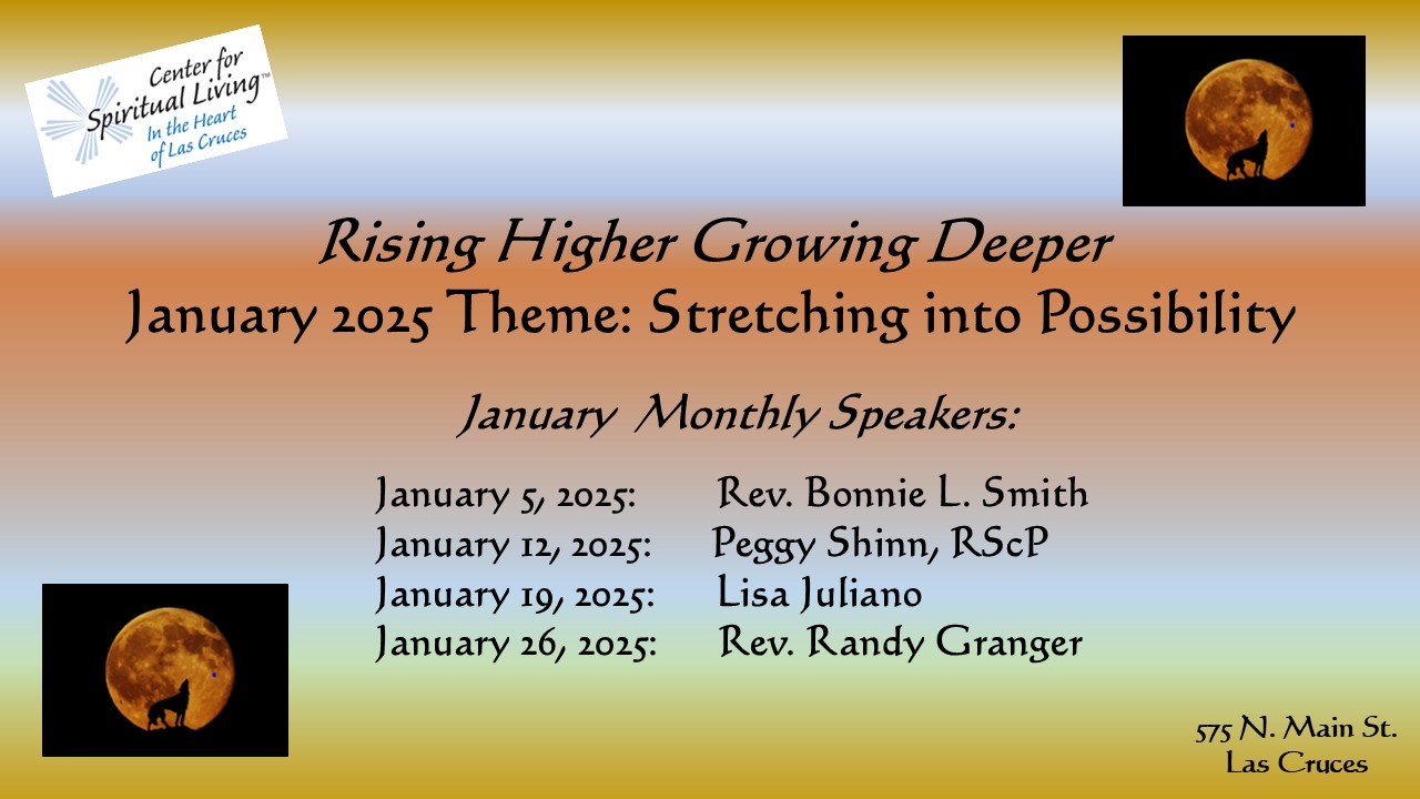 January 2025 Monthly Speakers